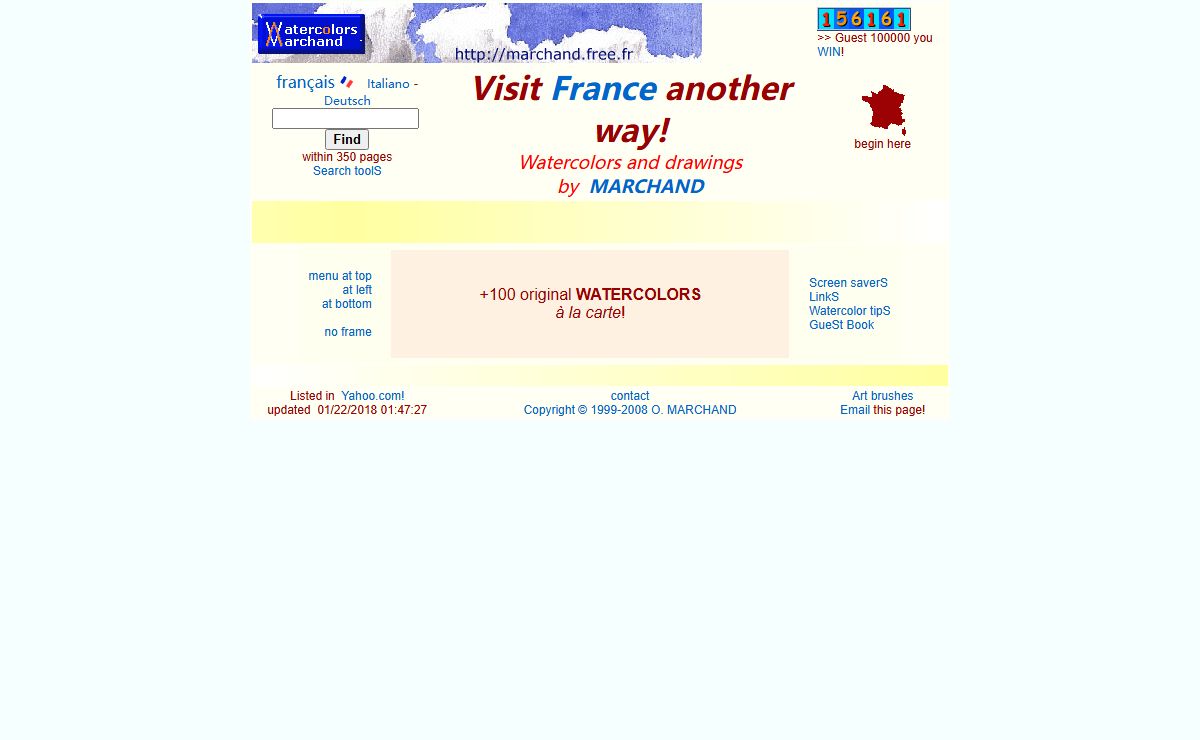 Watercolors MARCHAND; Visit France another way!