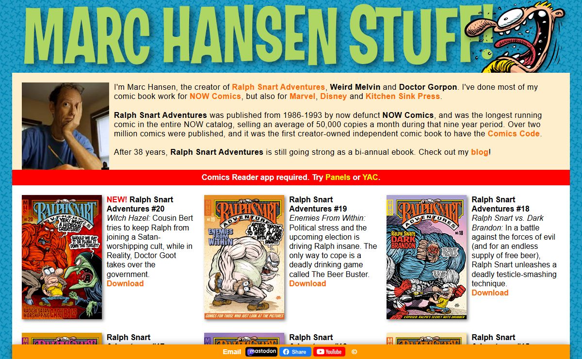 Ralph Snart Adventures Comic Book - Marc Hansen Stuff!