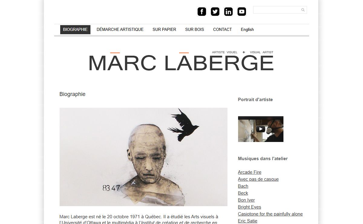 MARC LABERGE - Peintre contemporain québécois - Biographie
