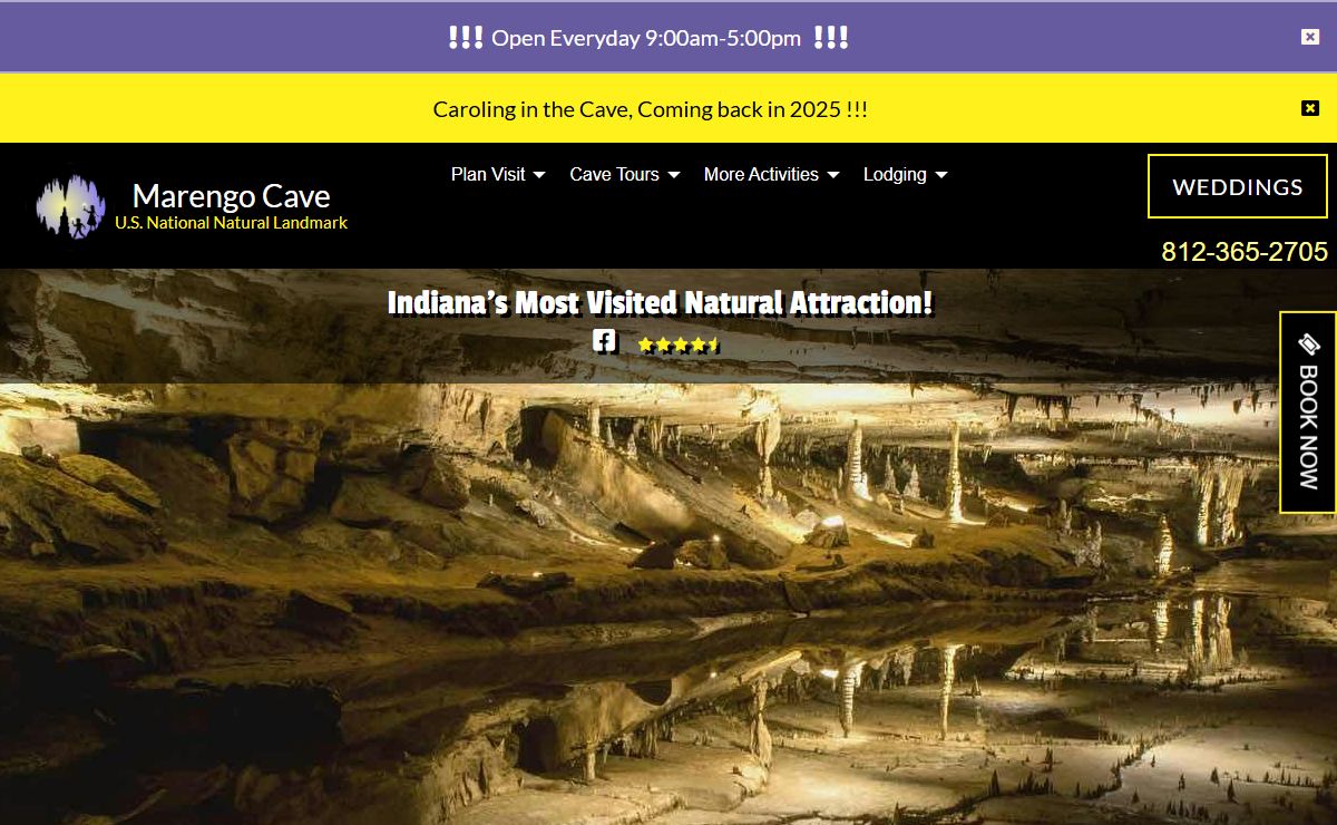 Marengo Cave, US National Landmark