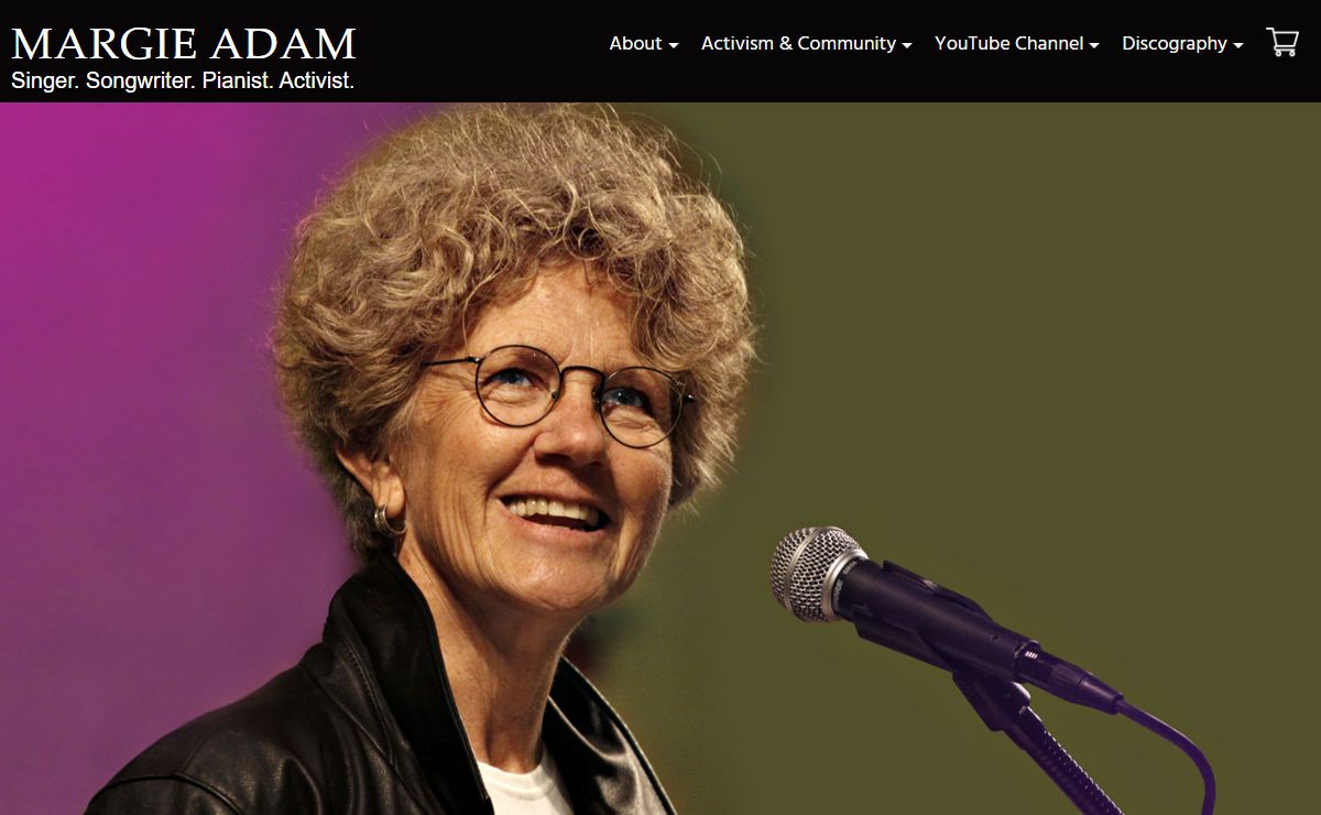 MARGIE ADAM – Singer. Songwriter. Pianist. Activist.