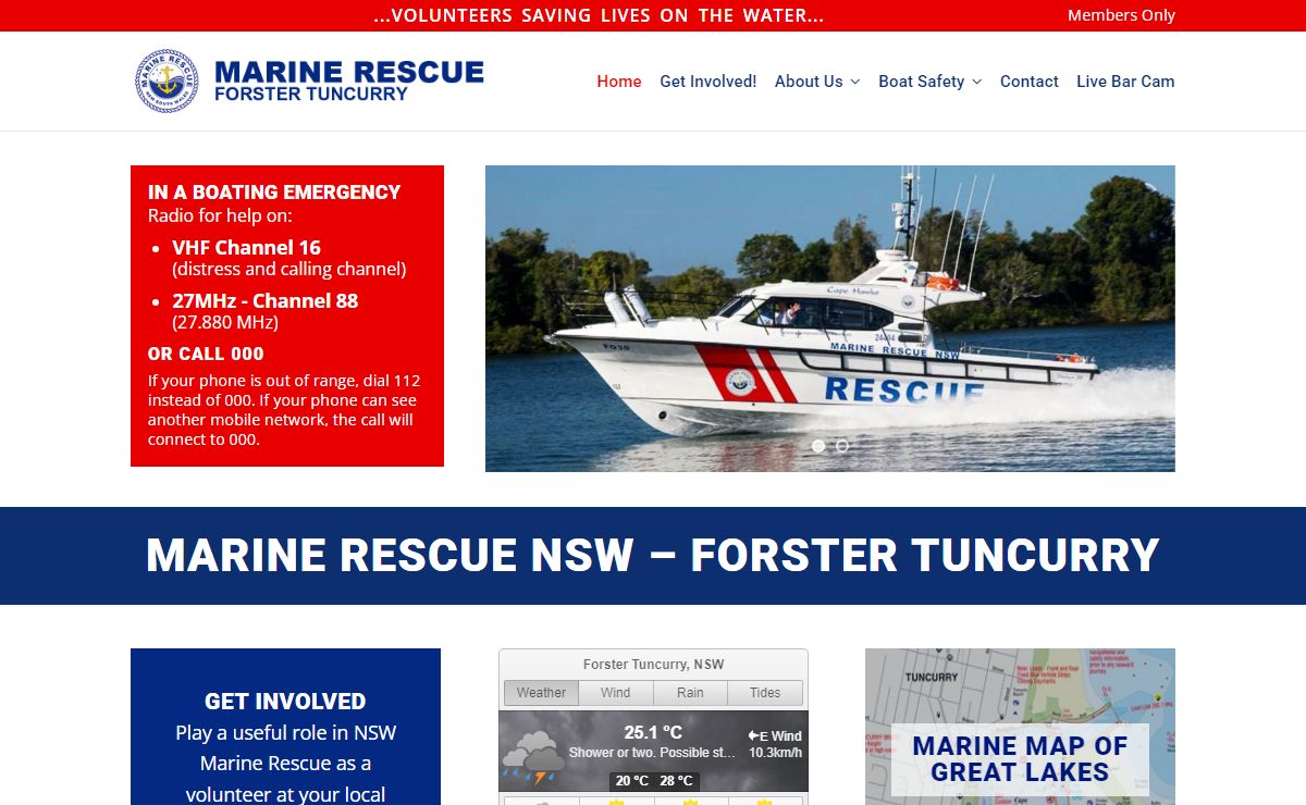 Marine Rescue NSW - Forster Tuncurry | Marine Rescue - volunteer boat rescue and safety organisation in Wallis Lake and from Crowdy Heads to Seal Rocks