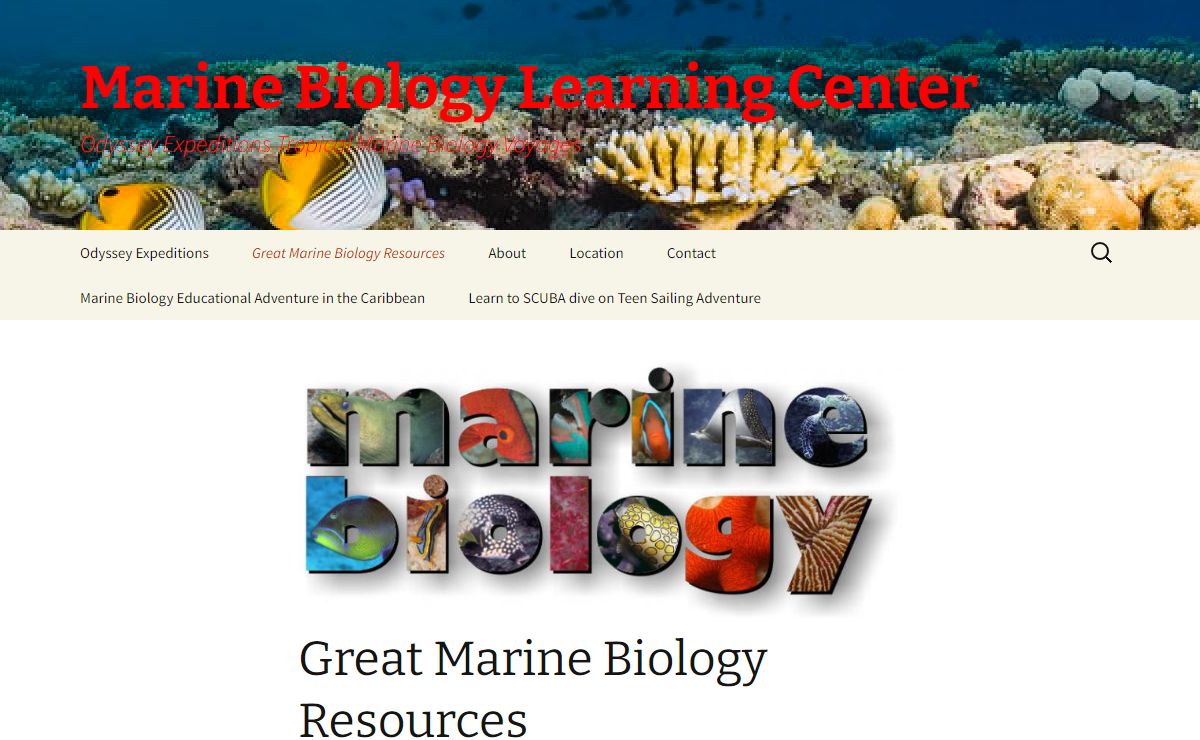 Marine Biology Learning Center | Odyssey Expeditions Tropical Marine Biology Voyages