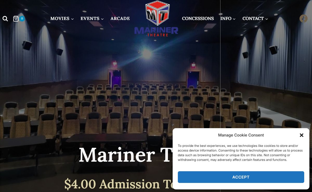 Mariner Theatre | Arcade Games | Dinner Theatre | Snacks