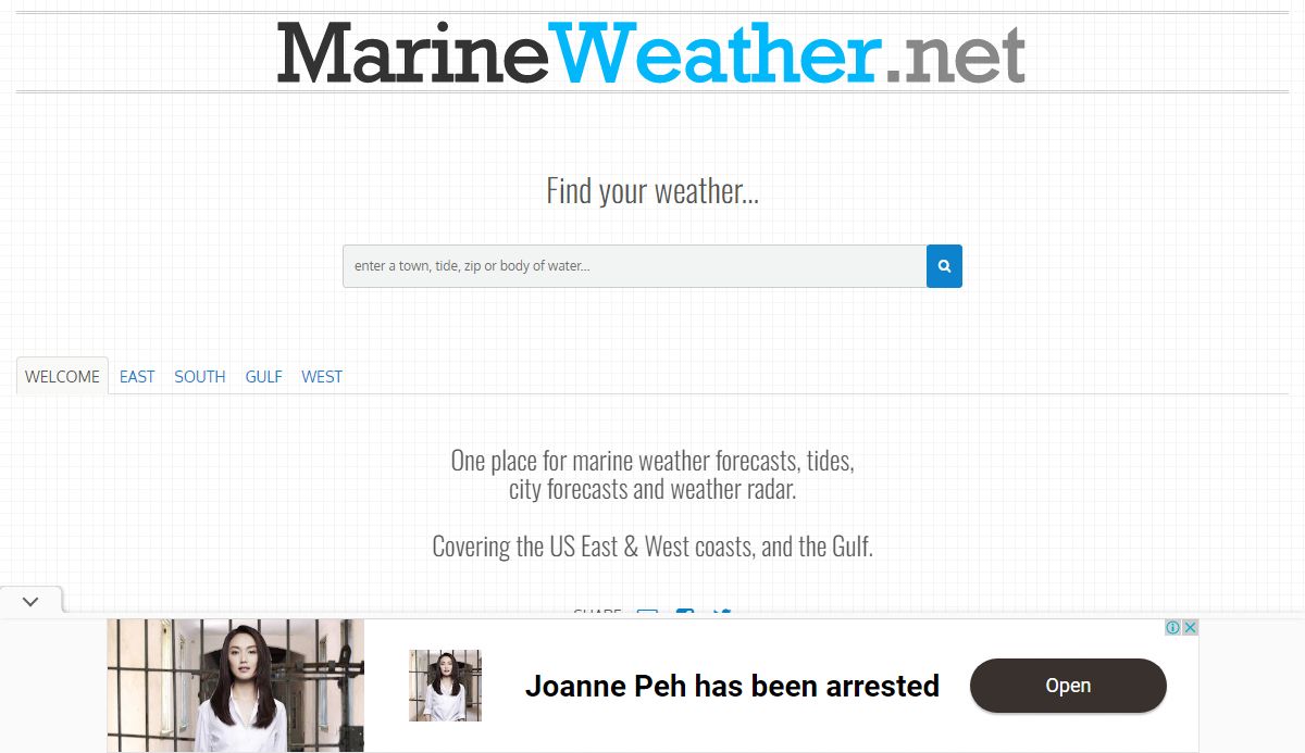 Marine Weather, Tides, Radar - MarineWeather.net
