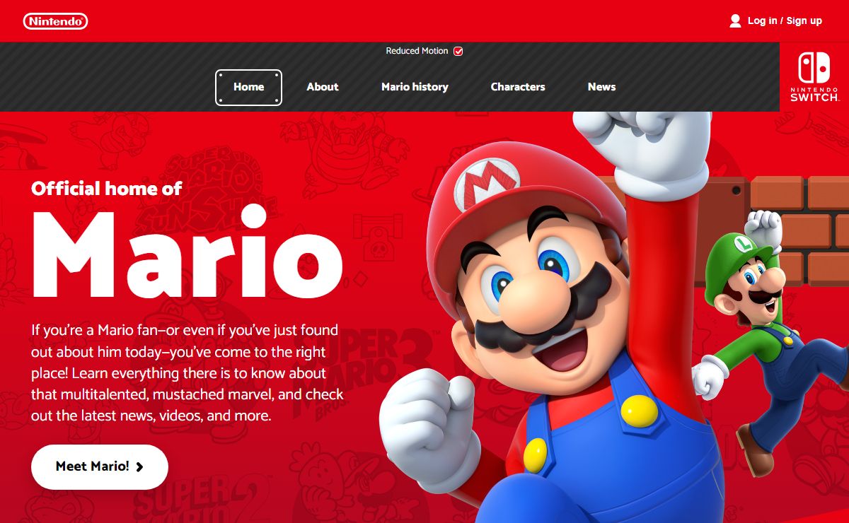 The official home of Super Mario™ – Home