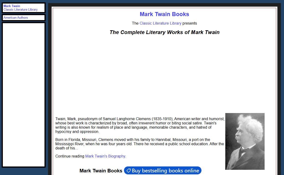 Mark Twain Books