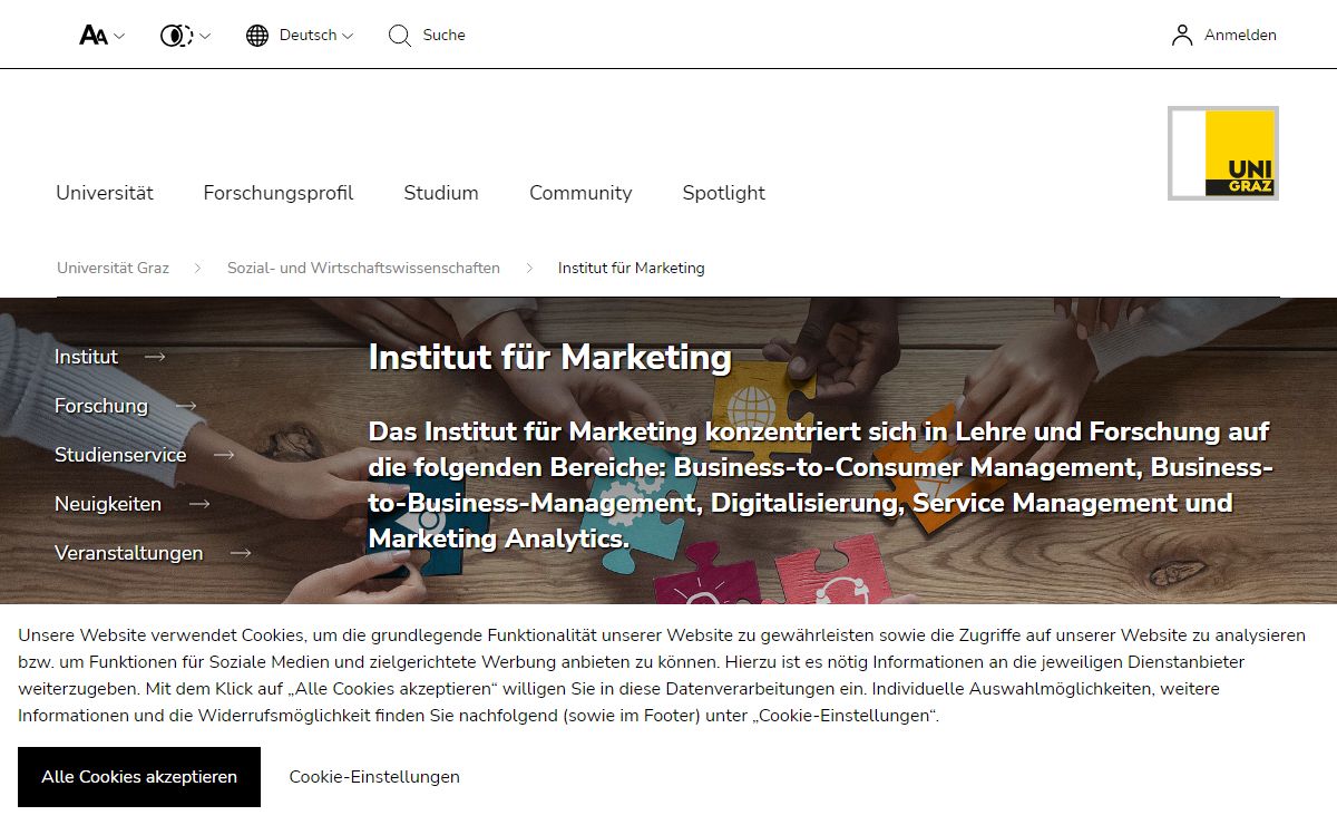 Marketing an der Universität Graz - Institut für Marketing