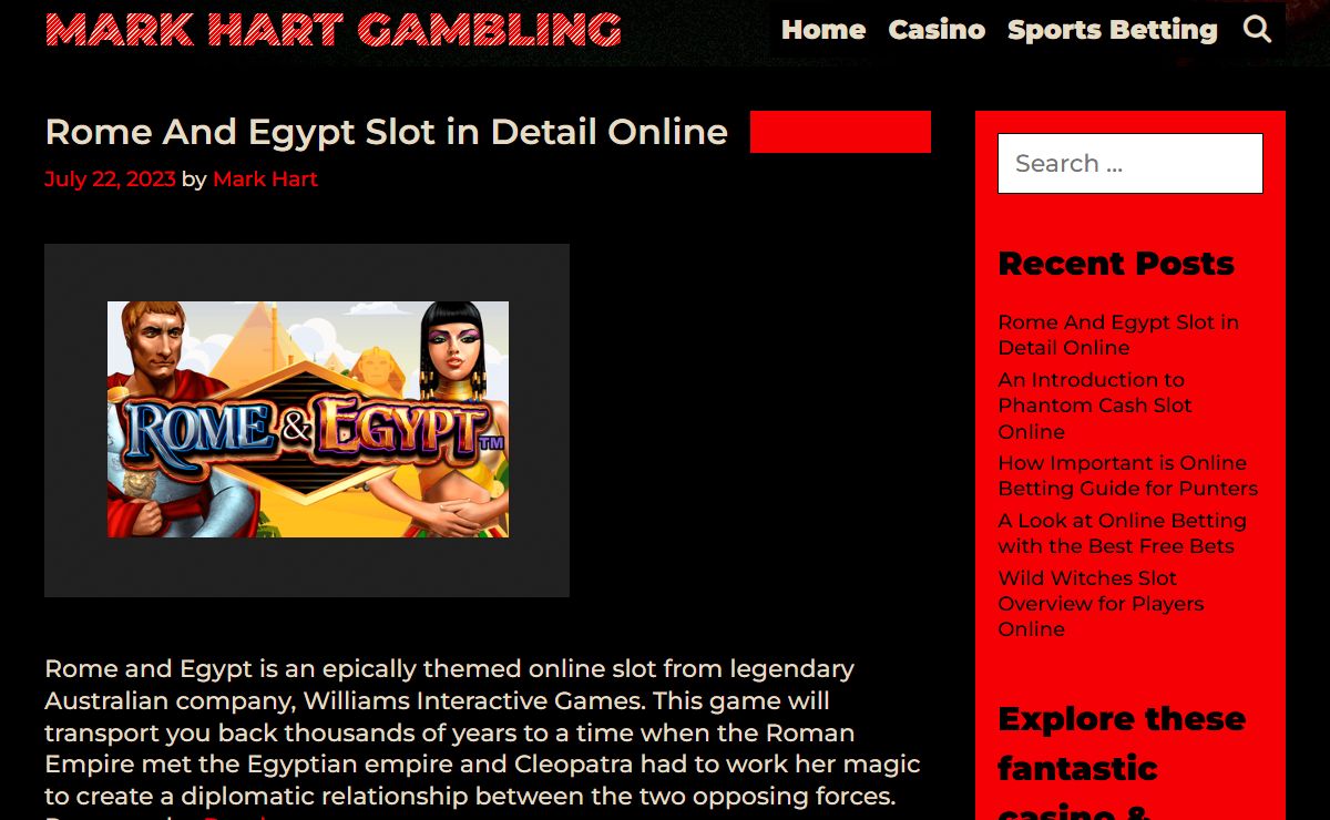 Mark Hart Gambling - Only the best casino and sports betting tips for players online