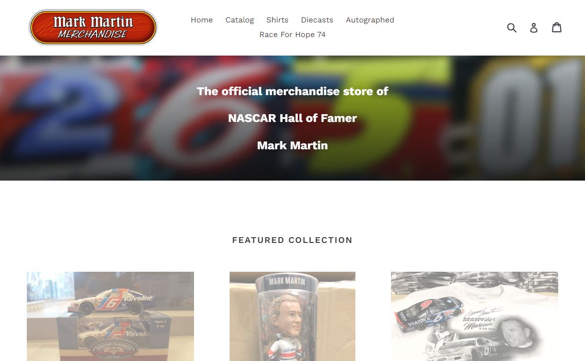 Mark Martin Merchandise