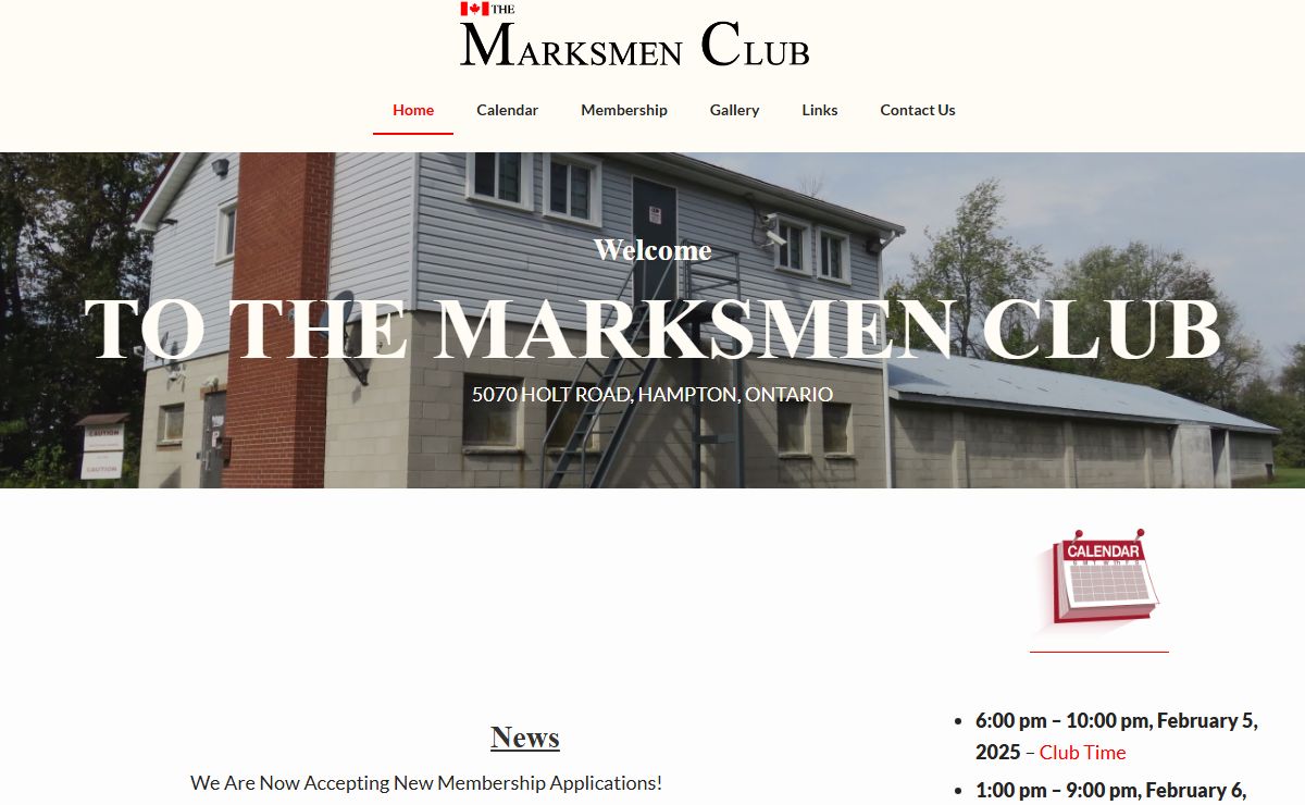 The Marksmen Club – 5070 Holt Road, Hampton, Ontario