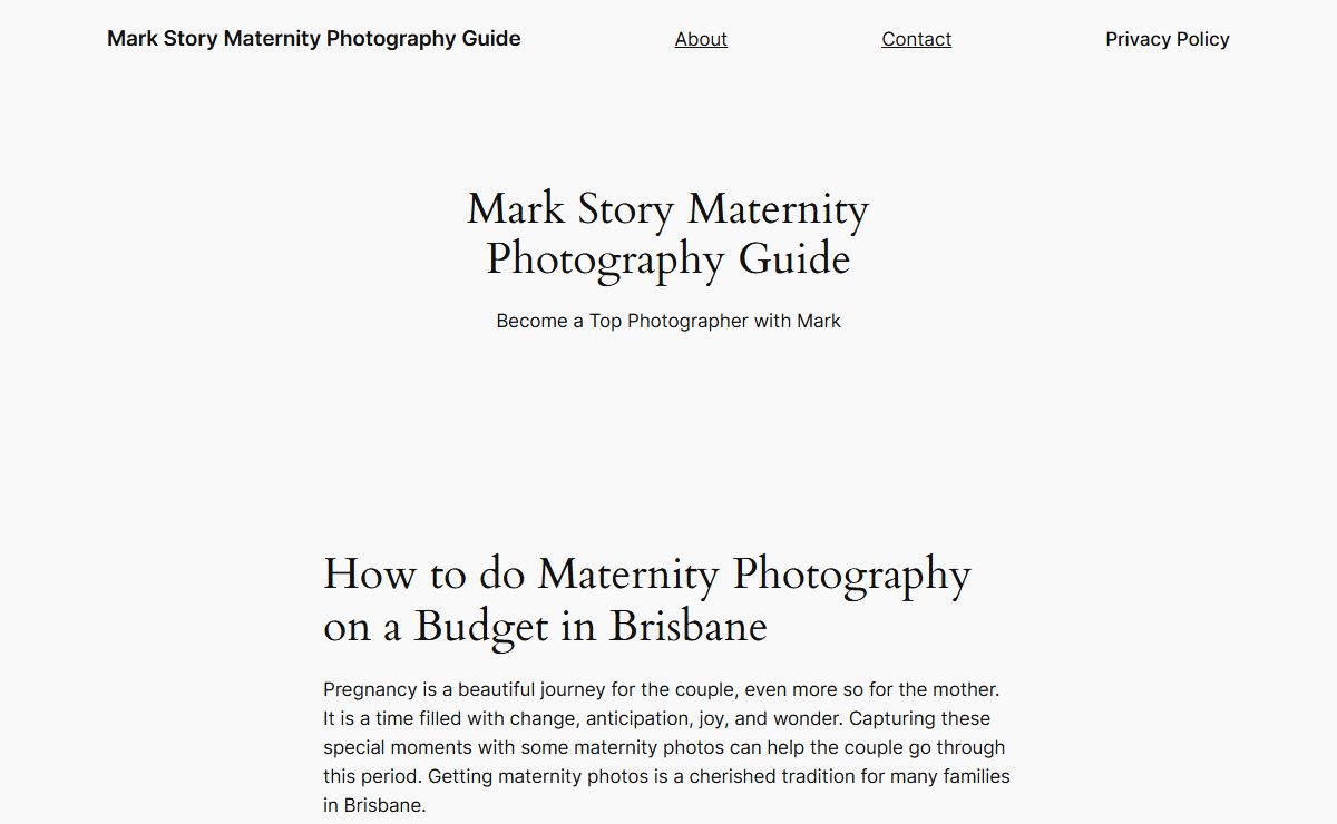 Mark Story Maternity Photography Guide – Teaching you how to do Maternity Photos