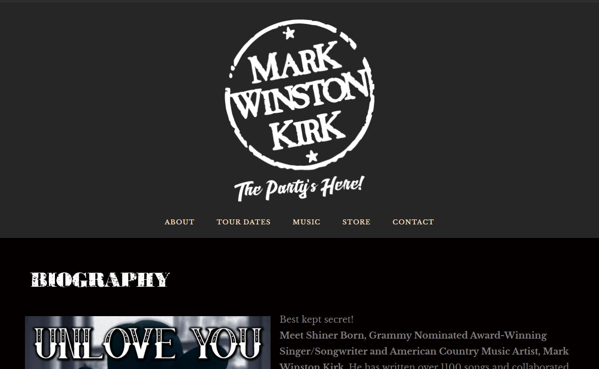 MARK WINSTON KIRK / GRAMMY AWARD WINNING SINGER-SONGWRITER – Singer Songwriter Mark Winston Kirk Official Website
