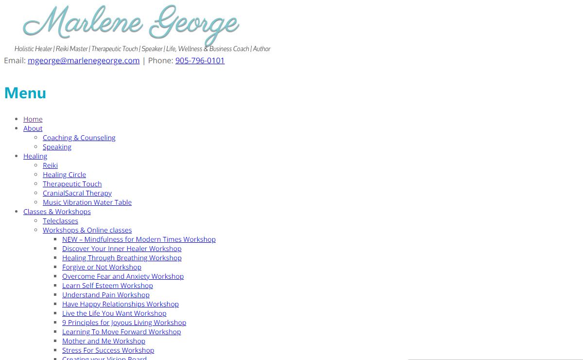 Marlene George | Author, Reiki Master