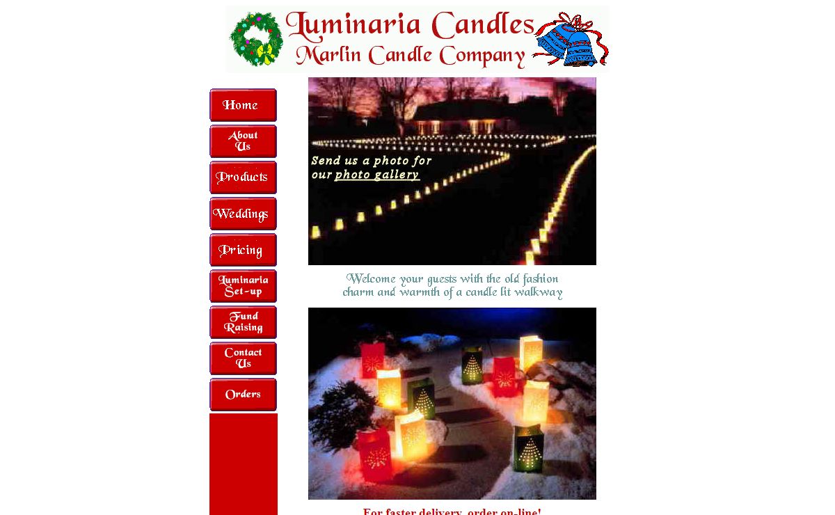 Luminaria Candles by the Marlin Candle Company