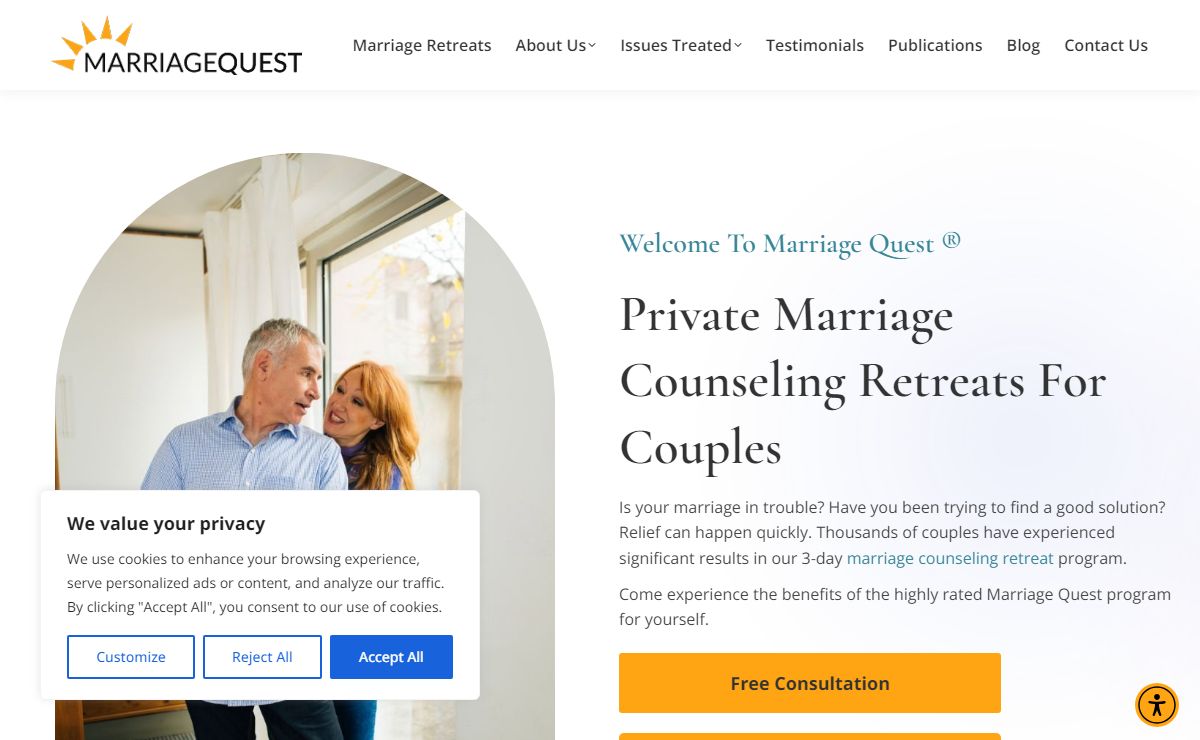 Marriage Quest | Intensive, Private Marriage Retreats Center