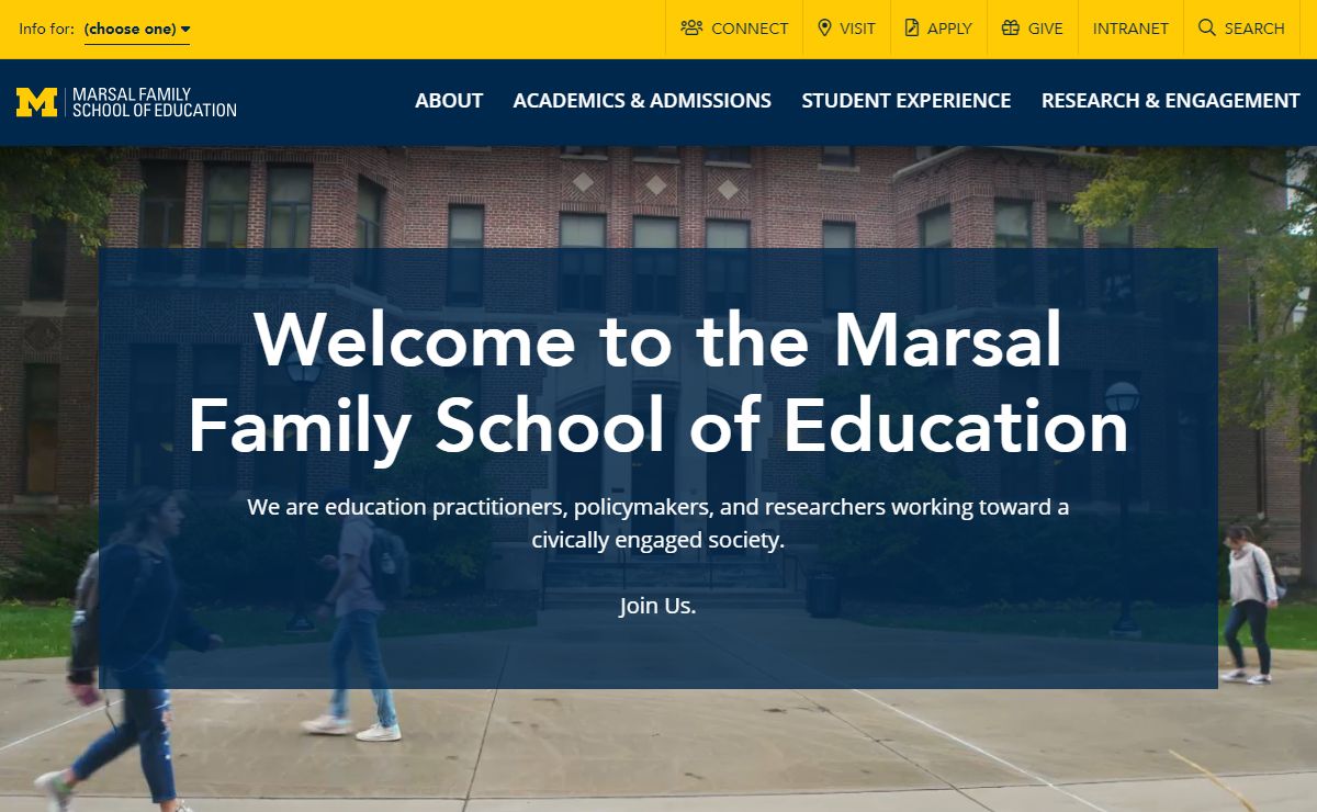 Home | University of Michigan Marsal Family School of Education