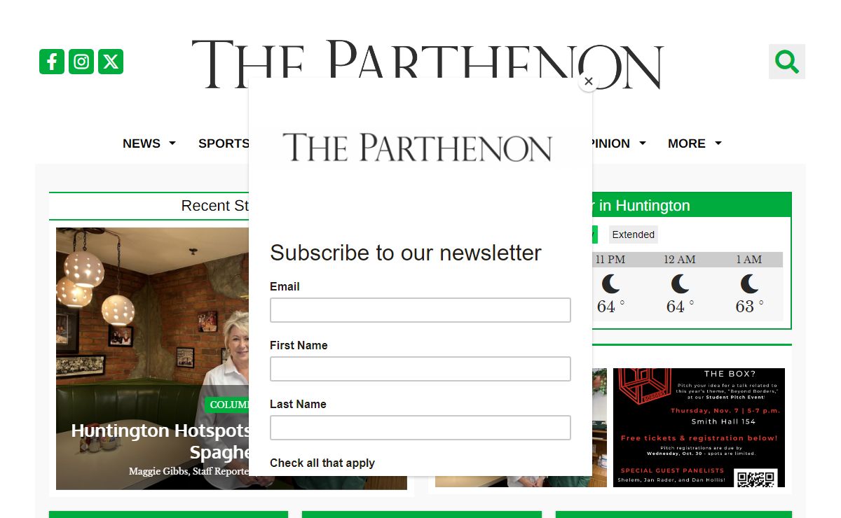 The Parthenon - Marshall University's Student Newspaper
