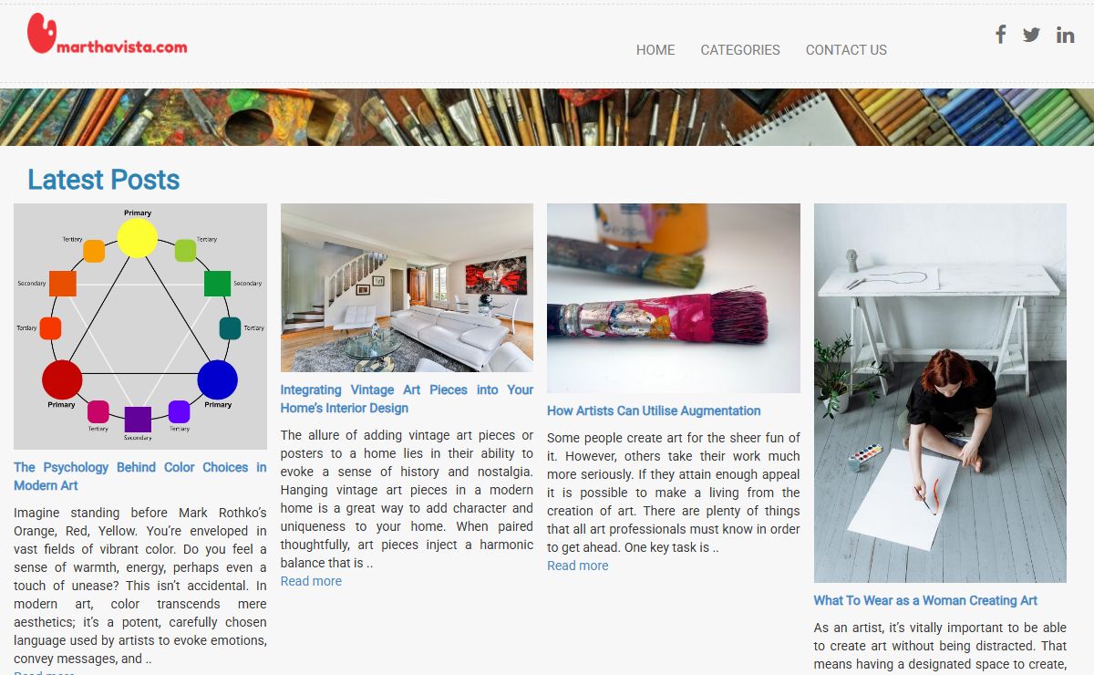 Marthavista.com – All about art, artists, and art galleries
