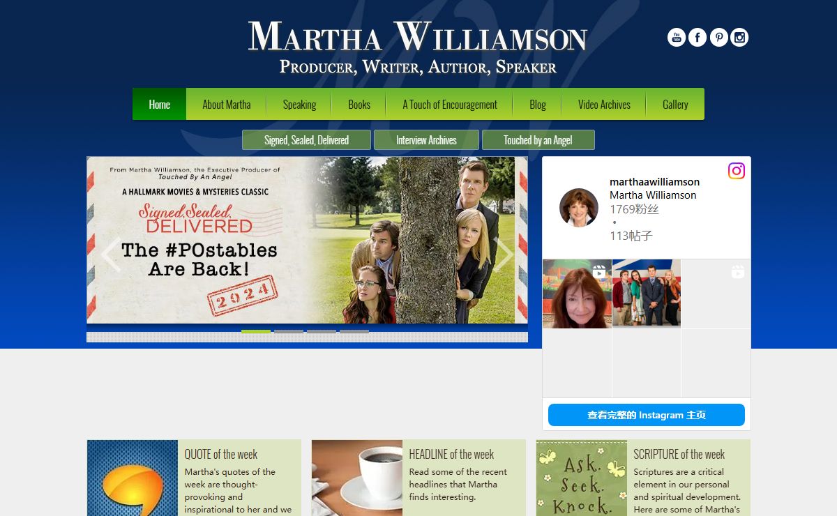 Martha Williamson's Official SiteMartha Williamson's Official Site | Producer, Writer, Author, Speaker