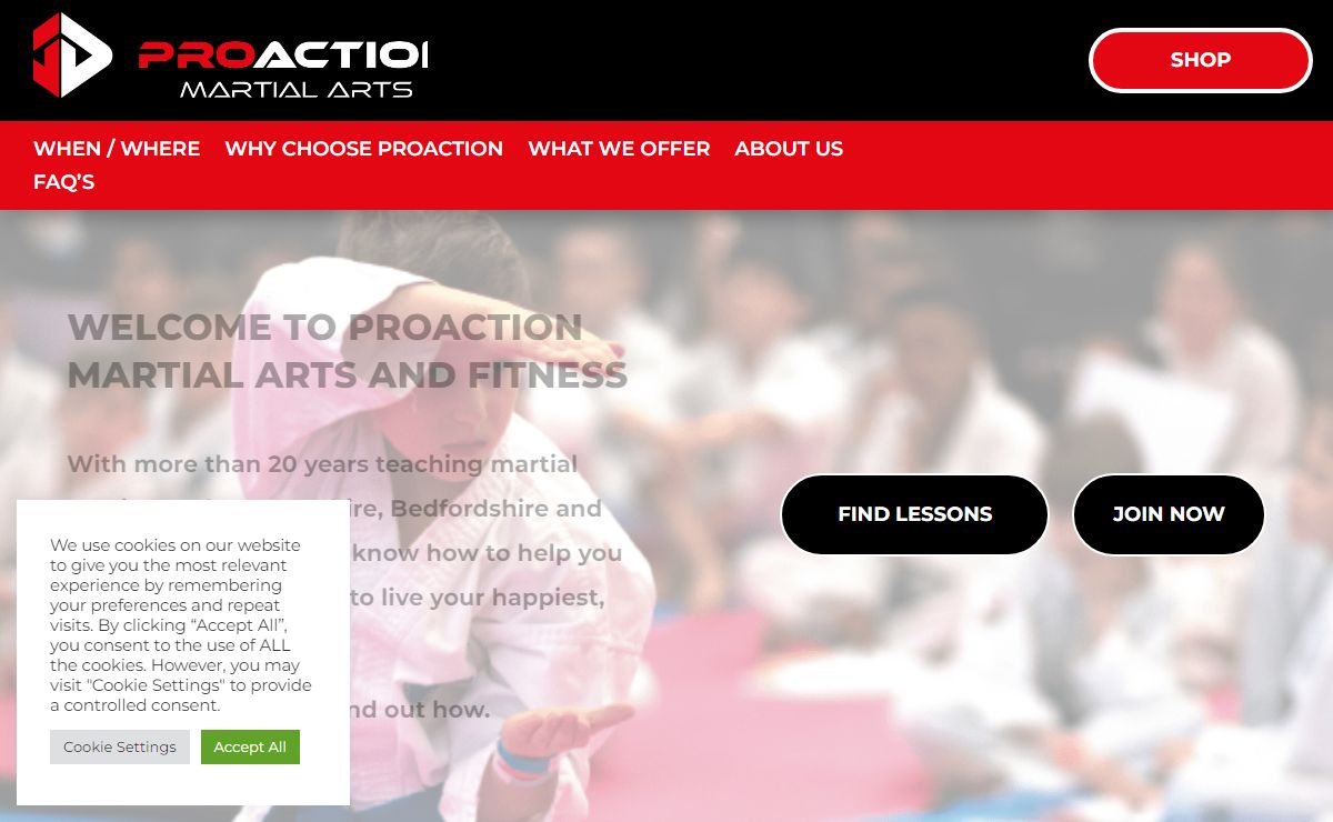 Proaction | The leading martial arts club in Northamptonshire, Bedfordshire and West Midlands.