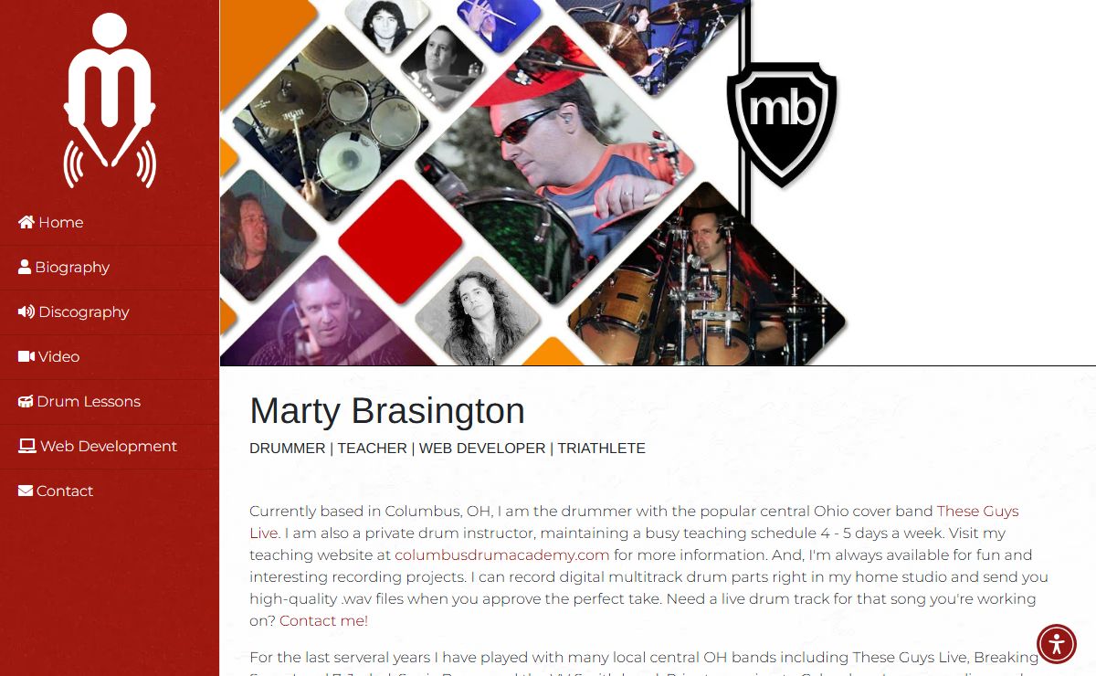 martybrasington.com | Columbus, OH | Drummer | Teacher | Web Developer | Triathlete