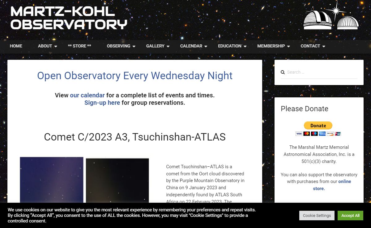 - Martz-Kohl Observatory