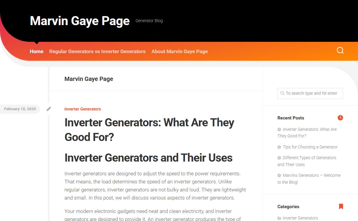Marvin Gaye Page – Generator Blog