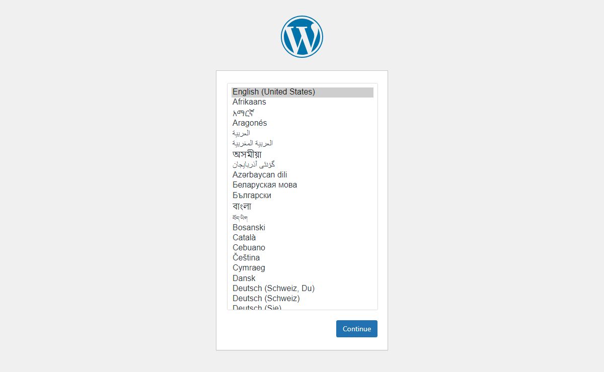 WordPress › Installation
