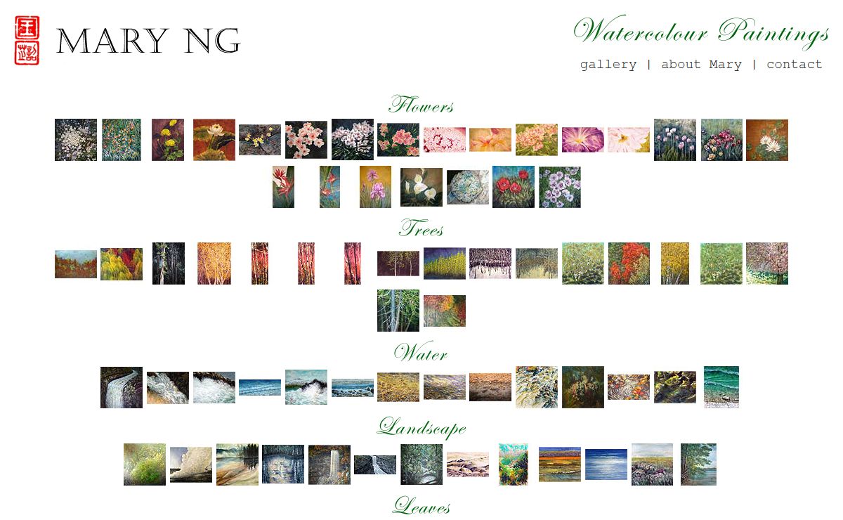 Watercolour Paintings by Mary Ng