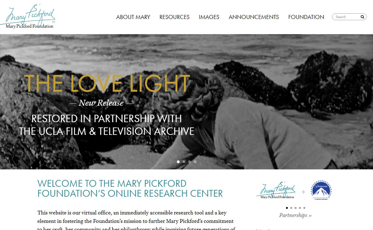 Mary Pickford (Official) - The Mary Pickford Foundation