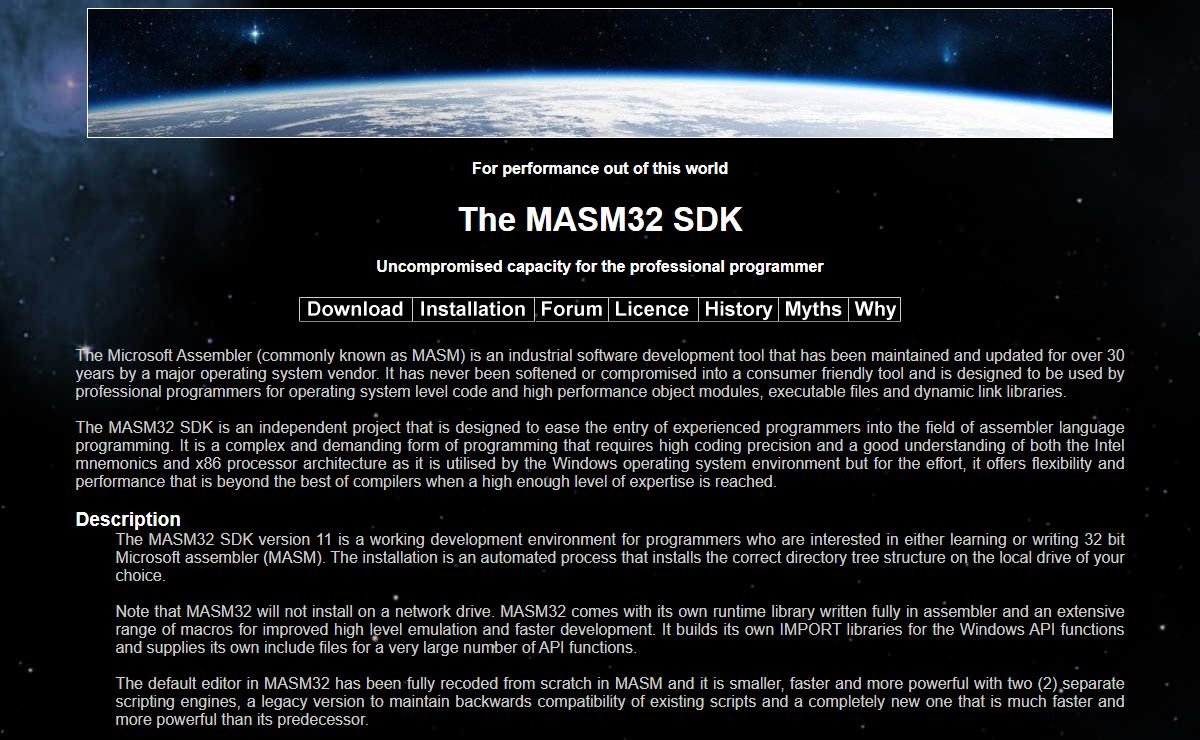 MASM32 SDK