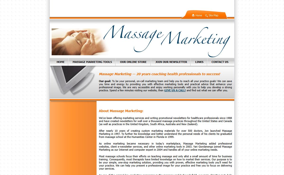 Massage Marketing - Experienced Marketing Services for Massage Therapists, Bodyworkers and SPAs