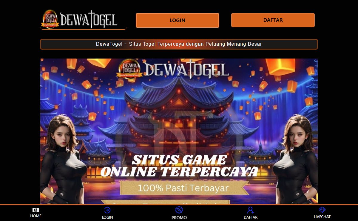 DewaTogel ~ Situs Togel Terpercaya dengan Peluang Menang Besar