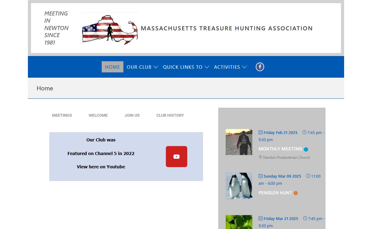 Massachusetts Treasure Hunting Association – Meeting Since 1981