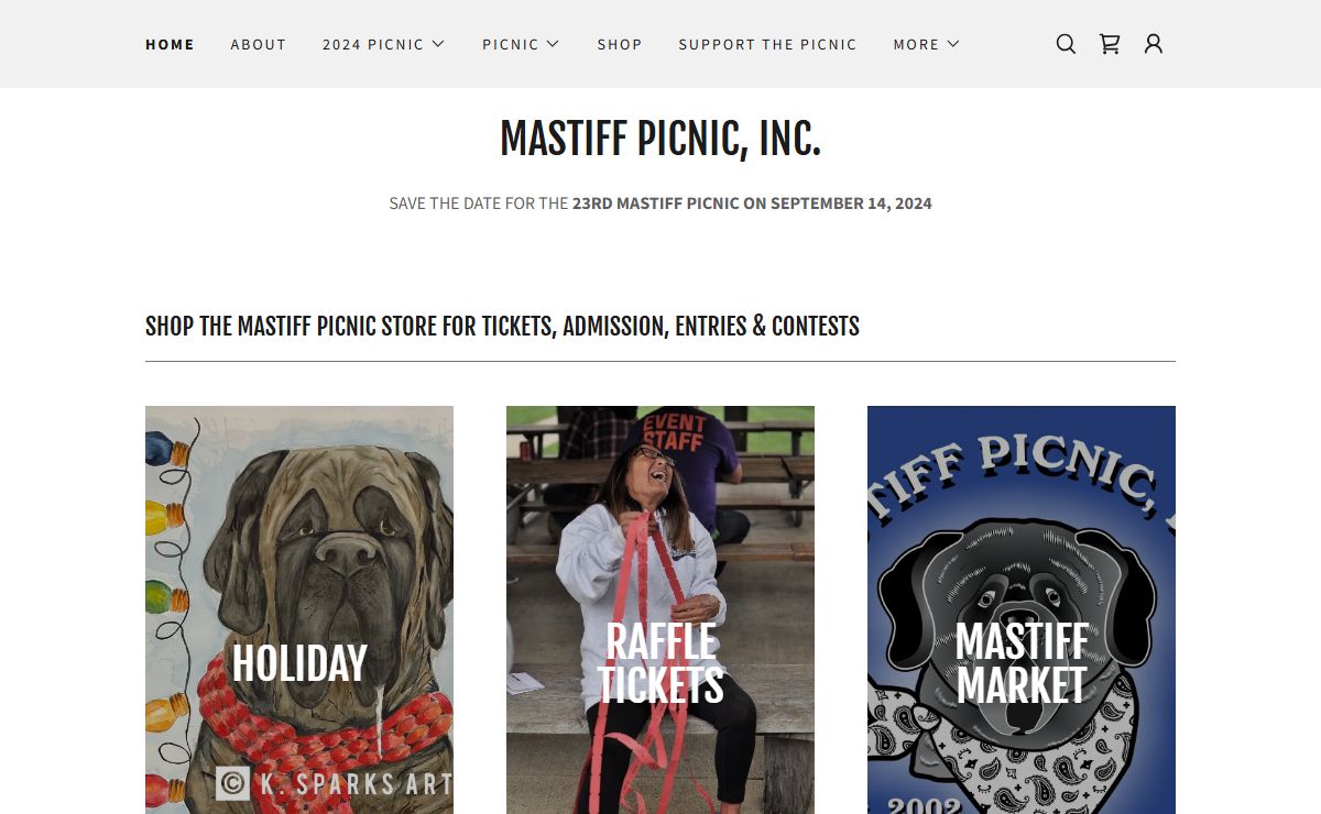 The Mastiff Picnic - Mastiff, English Mastiff, Pet