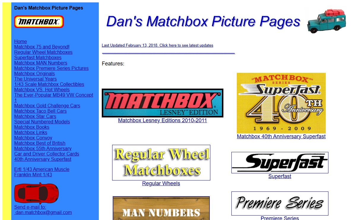 Dan's Matchbox Picture Pages