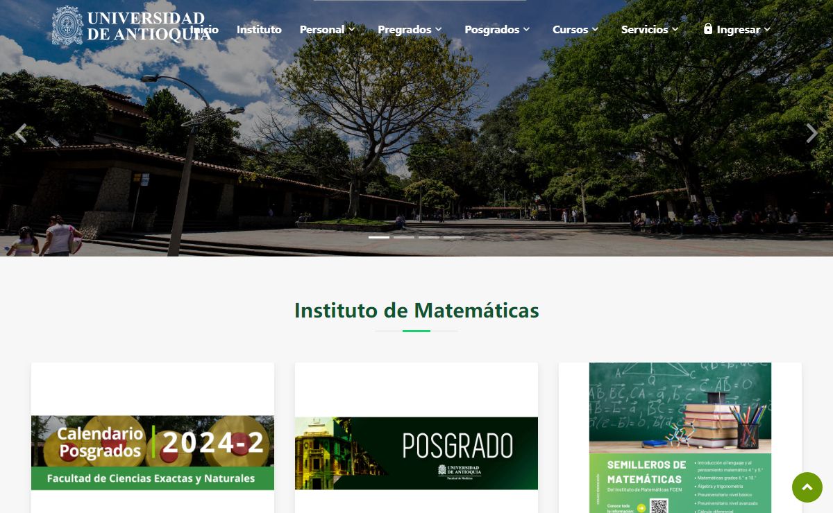 Instituto de Matemáticas - Universidad de Antioquia