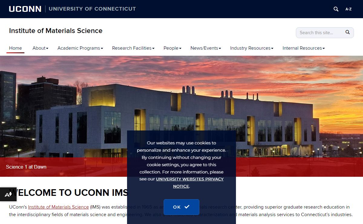 Institute of Materials Science | University of Connecticut
