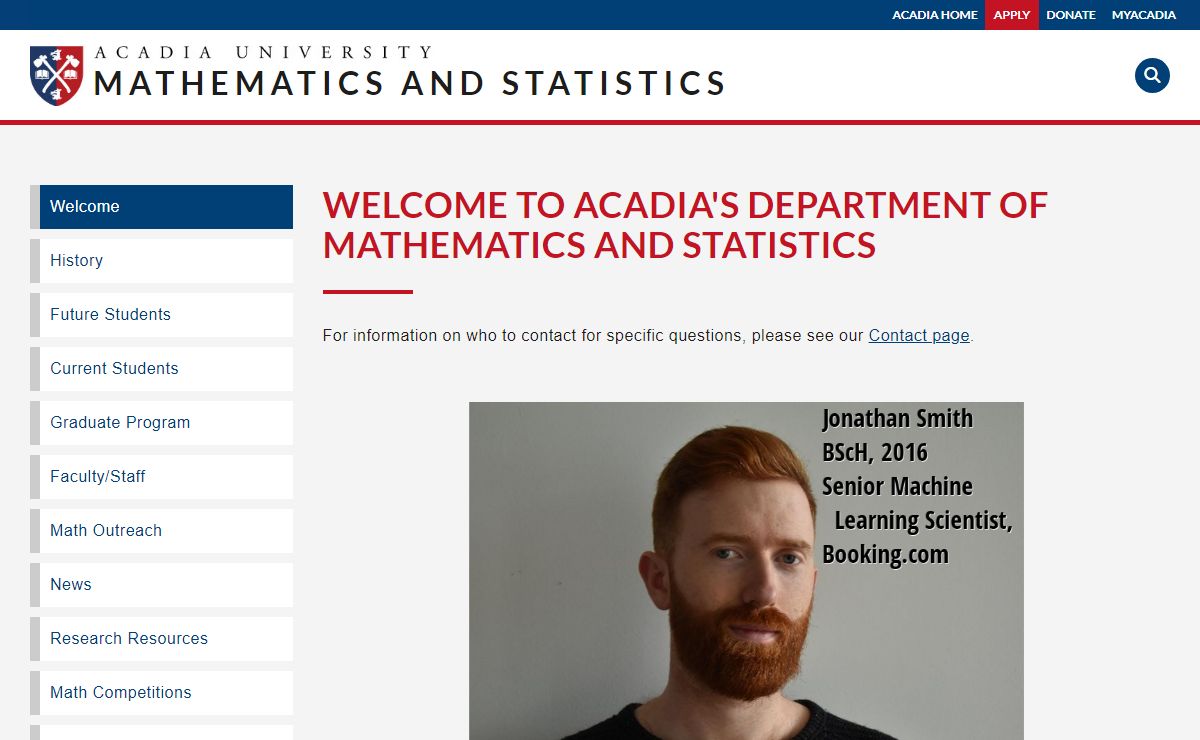 Welcome - Mathematics and Statistics