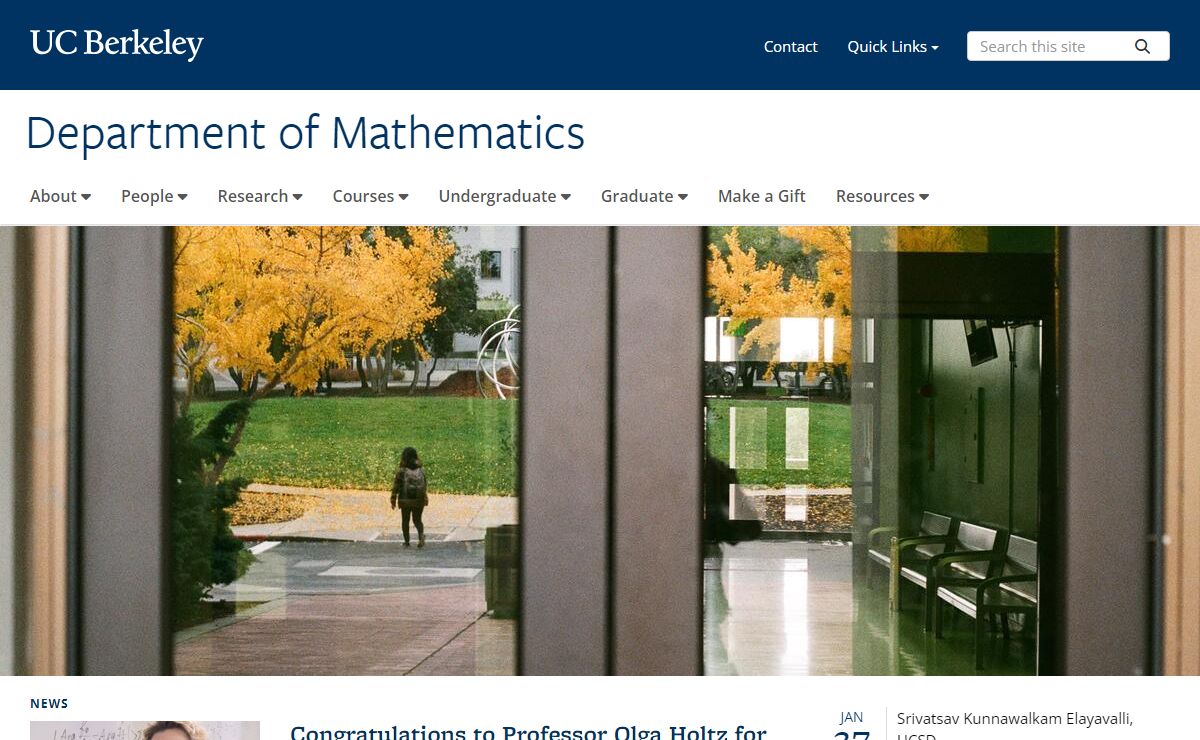 Home | Department of Mathematics