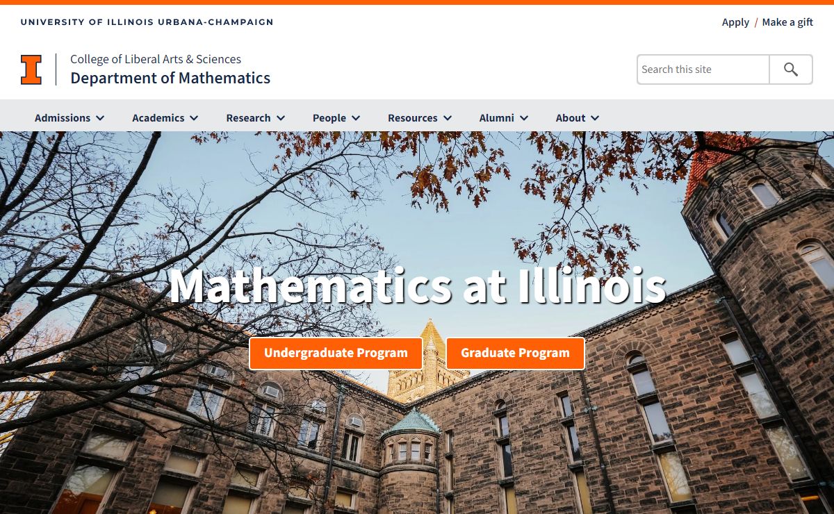Home | Department of Mathematics | Illinois
