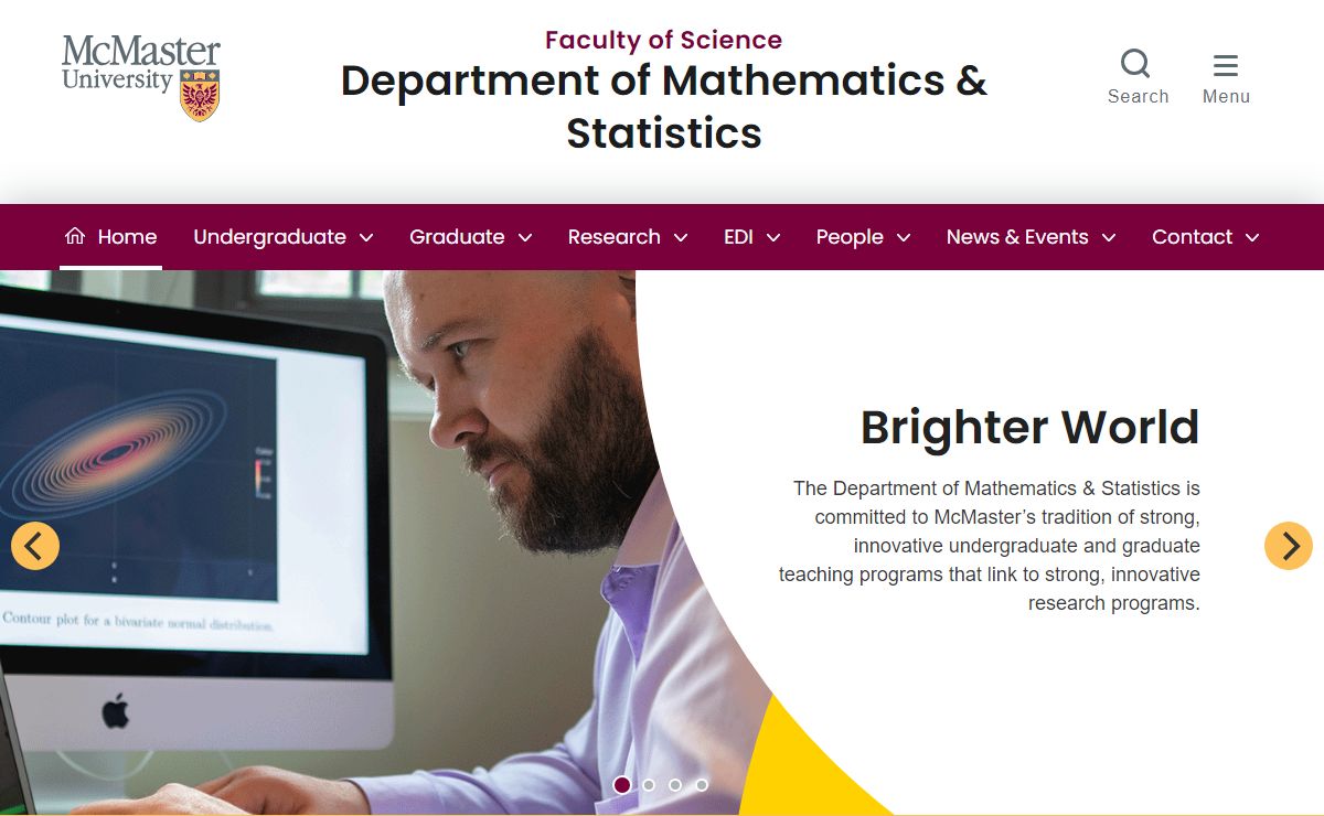 Home - Mathematics & Statistics - Faculty of Science - McMaster University