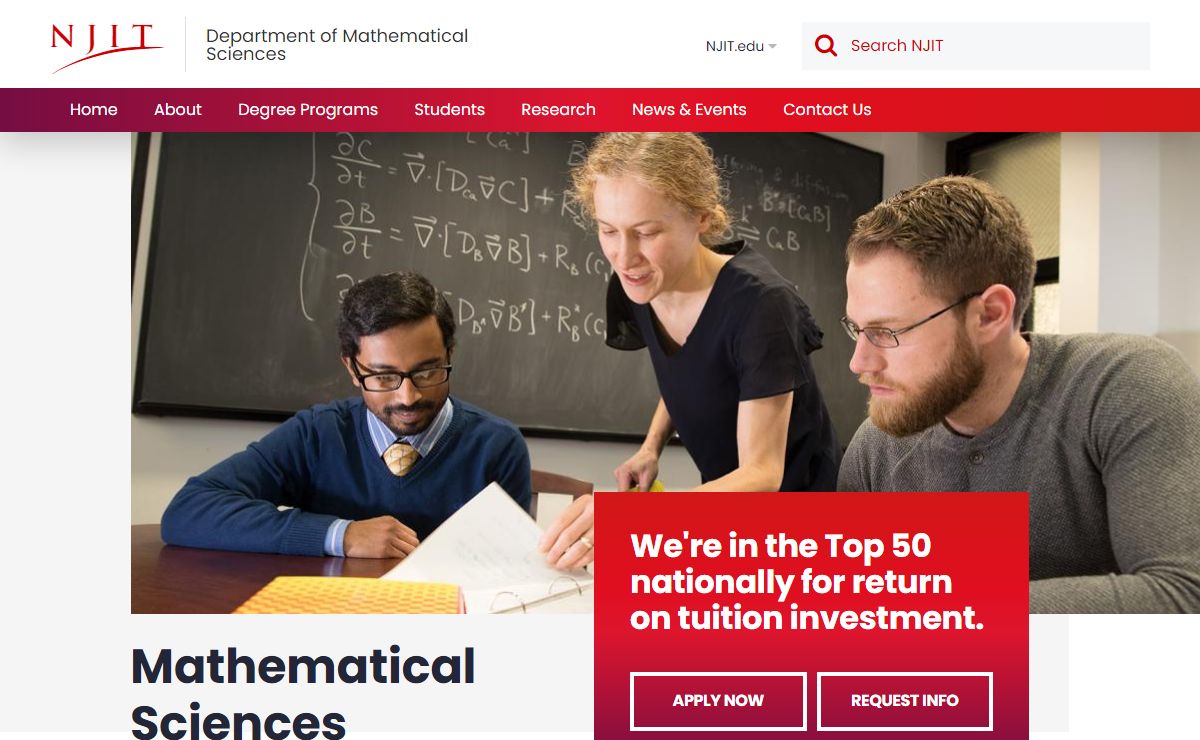 Mathematical Sciences | Department of Mathematical Sciences