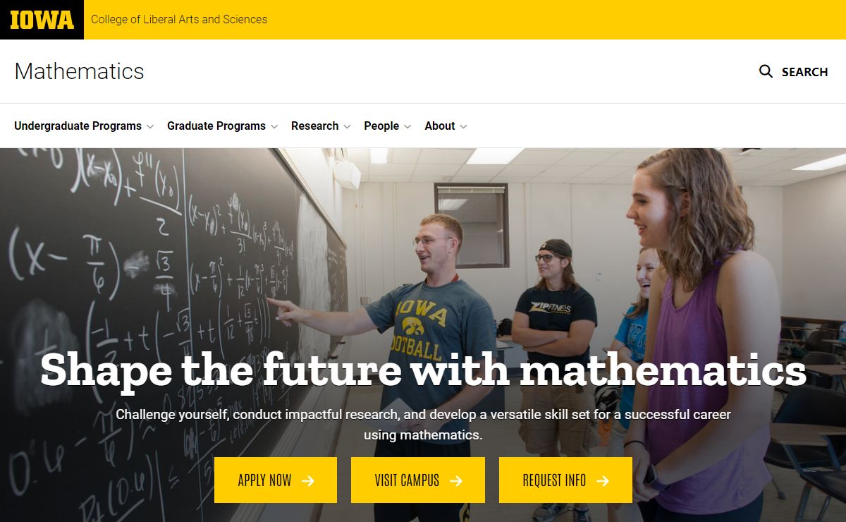 Mathematics | College of Liberal Arts and Sciences | The University of Iowa