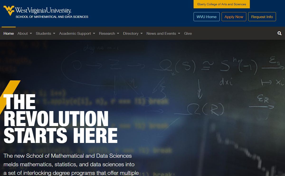 School of Mathematical and Data Sciences at West Virginia University