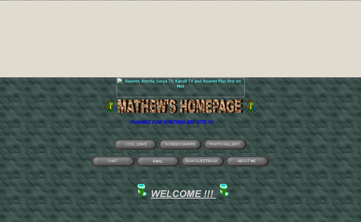 Mathew's home page