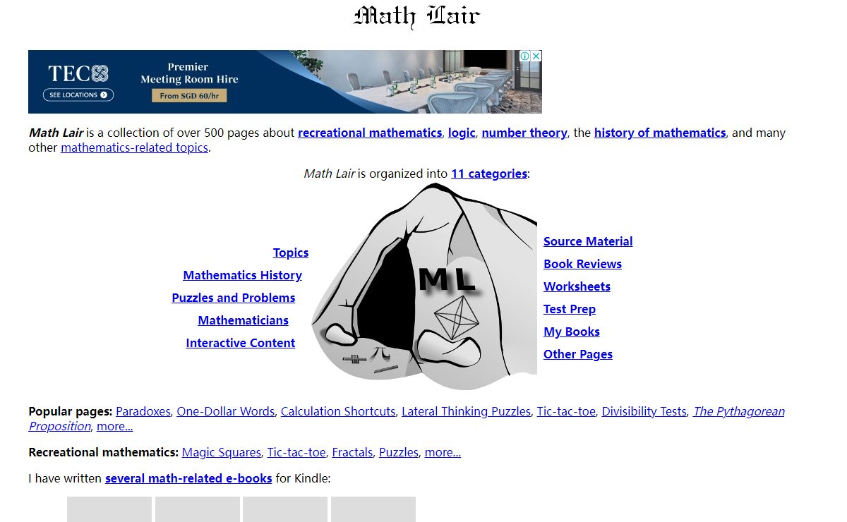 Home Page (Math Lair)
