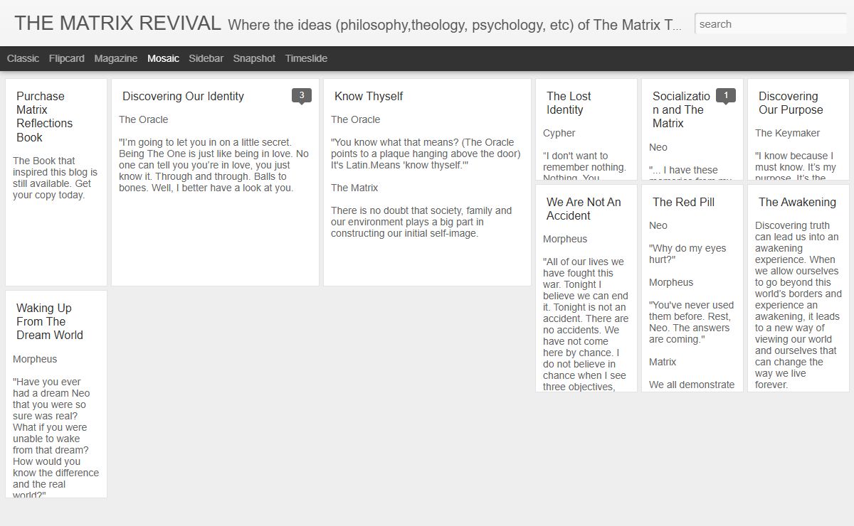 THE MATRIX REVIVAL
