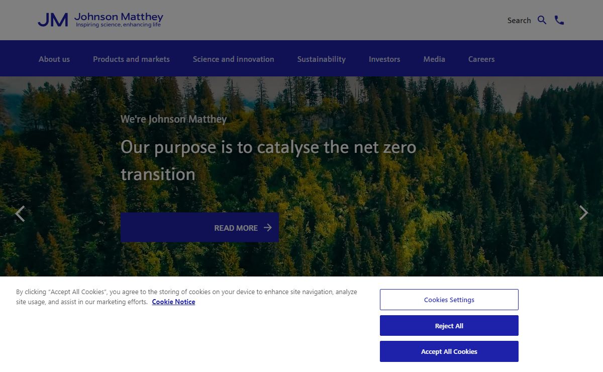 Home | Johnson Matthey
